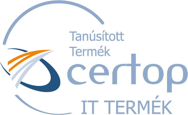 CERTOP tanúsított IT termék jelvény az eMenetlevél és Automata útnyilvántartás megfelelőségéhez